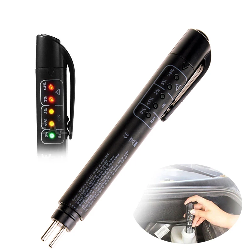 

Brake Fliud Tester for Vehicle Car Automotive Testing Tool Universal OBD2 Brake Oil Detector Test Pen Oil Quality Check Pen 1PC
