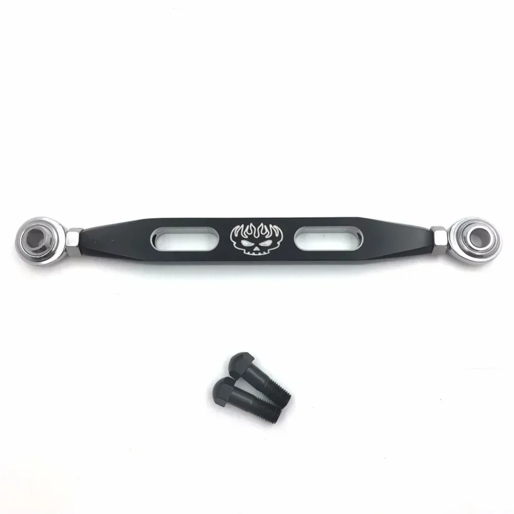 

Motorcycle Gear Shift Linkage For Harley Davidson 2004-later Sportster 1200/Forty Eight Black Slotted Flame Skull