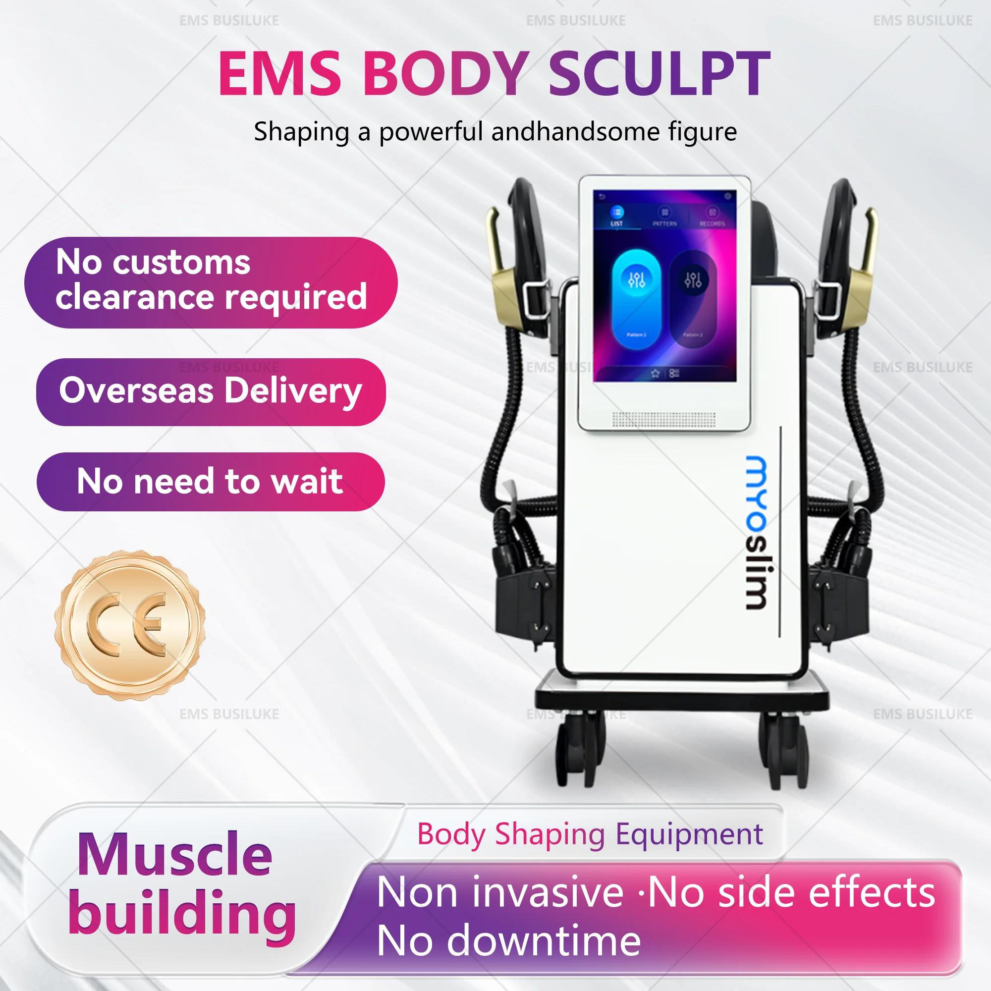 

MYO slim EMS Body Sculpt Machine Facial Burns Fat To Increase Muscle Firming Skin Face-lifting Shaping Slimming Weight Loss