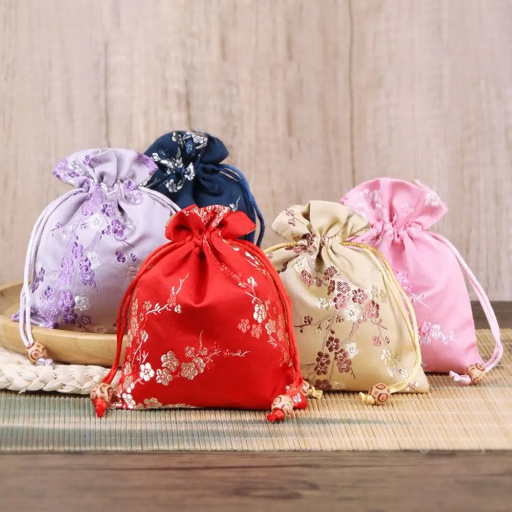 Fragrance Bag Jewelry Gift Bag Candy Packaging Storage Bag Drawstring Organza Pouches Present Bag Packaging Brocade Bag