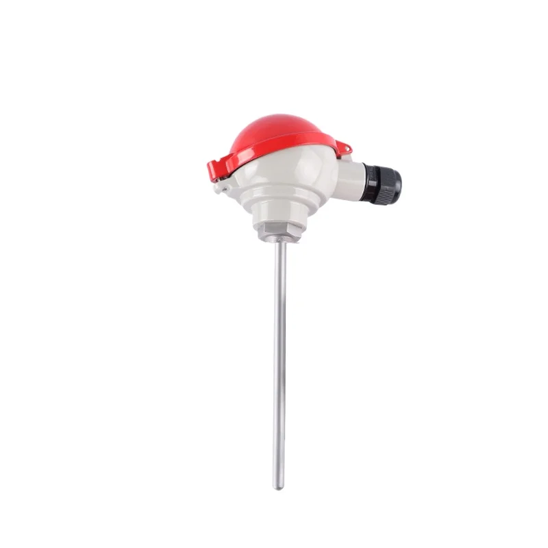 

Temperature Sensor, Armored Thermocouple Type K Output 4-20mA High Precision PT100 Temperature Transmitter