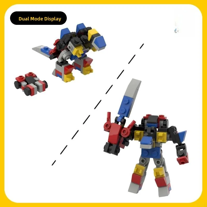 男の子向け組み立ておもちゃ-ロボットスケルトン変形可能-誕生日プレゼント-moc-ジャッカロープv-組み合わせロボットモデル-abs樹脂製