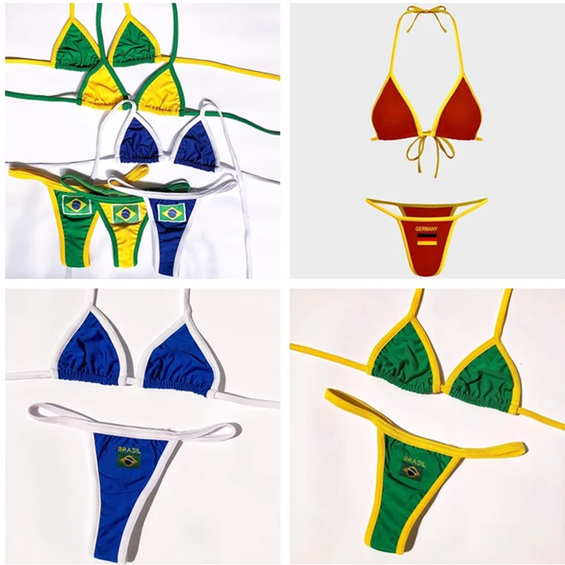 2026 Bikinis brasileños de verano, traje de baño Sexy para mujer, traje de baño, bikinis con Tanga, ropa de playa, conjunto de Bikini para mujer, traje de baño