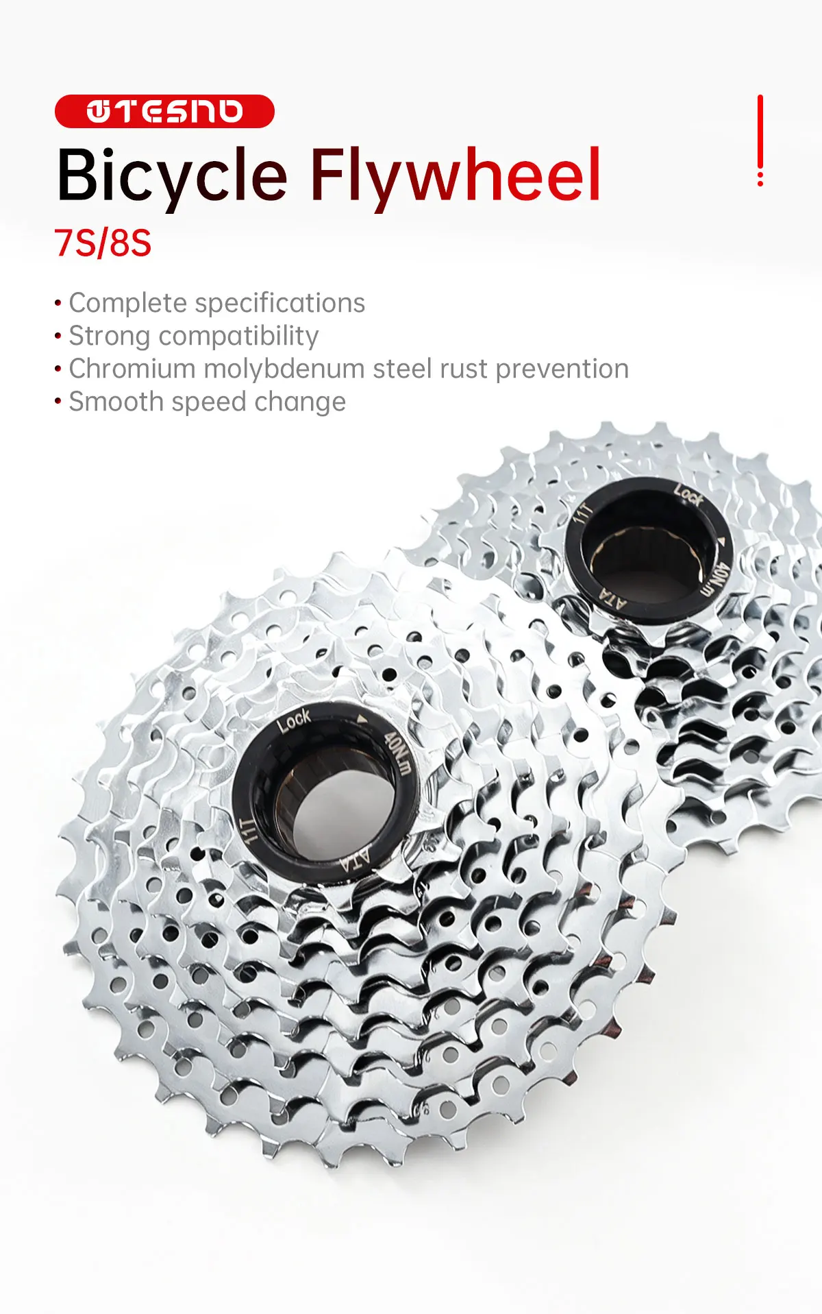 7/8-Gang 11-28-32T Fahrrad-Freilaufkassette, Fahrradzahnkranz, Ersatzteil für Radfahren – Detail 3