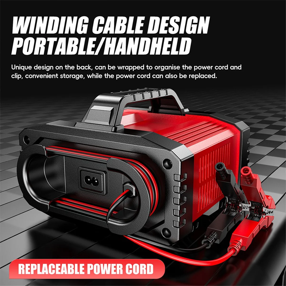 

New 3C-15A Battery Charger, 12/24V Lead Acid Car Battery Charger, Automotive Jump , Upgraded Trickle Charger EU Plug