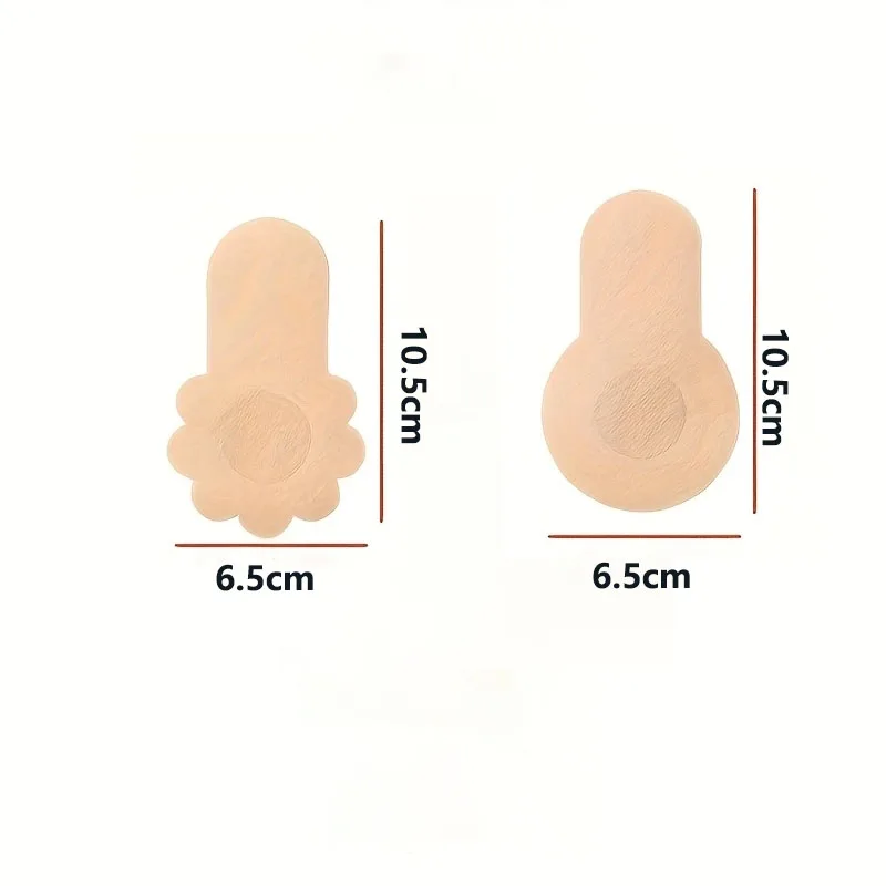Couvre-mamelons jetables, cache-tétons adhésifs, invisibles, auto-adhésifs, sans bretelles, push-up, pour femmes
