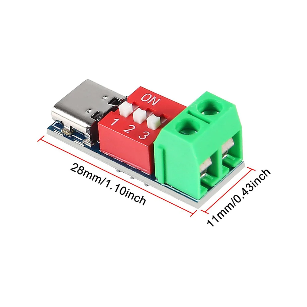 5PCS USB-C PD Trigger Board Module For PD For QC Decoy Board Fast Charge High Speed Charger Power Delivery Module