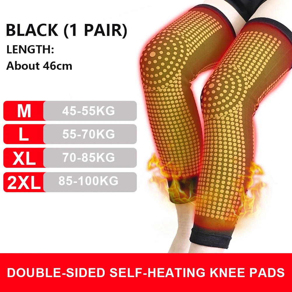 1 Pair Dot Matrix Self Heating Knee Pads Brace Sports Kneepad Tourmaline Knee Support For Arthritis Joint Pain Relief Recovery