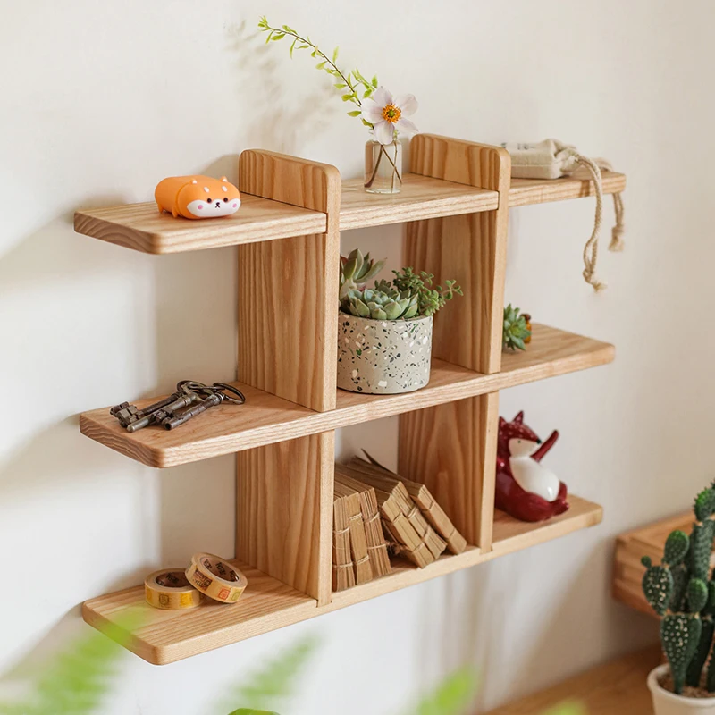 */*Solid Wood Rack Cup Storage Rack Multi-layer Baffle New Chinese Bogu Rack Antique Figure Display Shelf