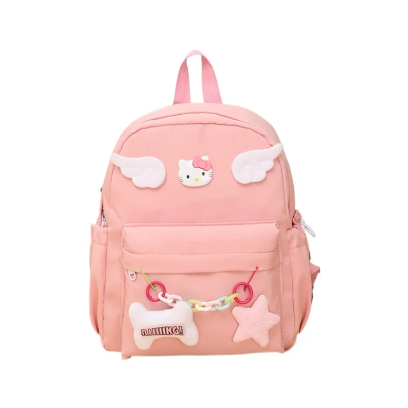 Sanrio Hello Kitty lindo y dulce estudiante mochila de dibujos animados fresco viaje compras casual mochila de gran capacidad