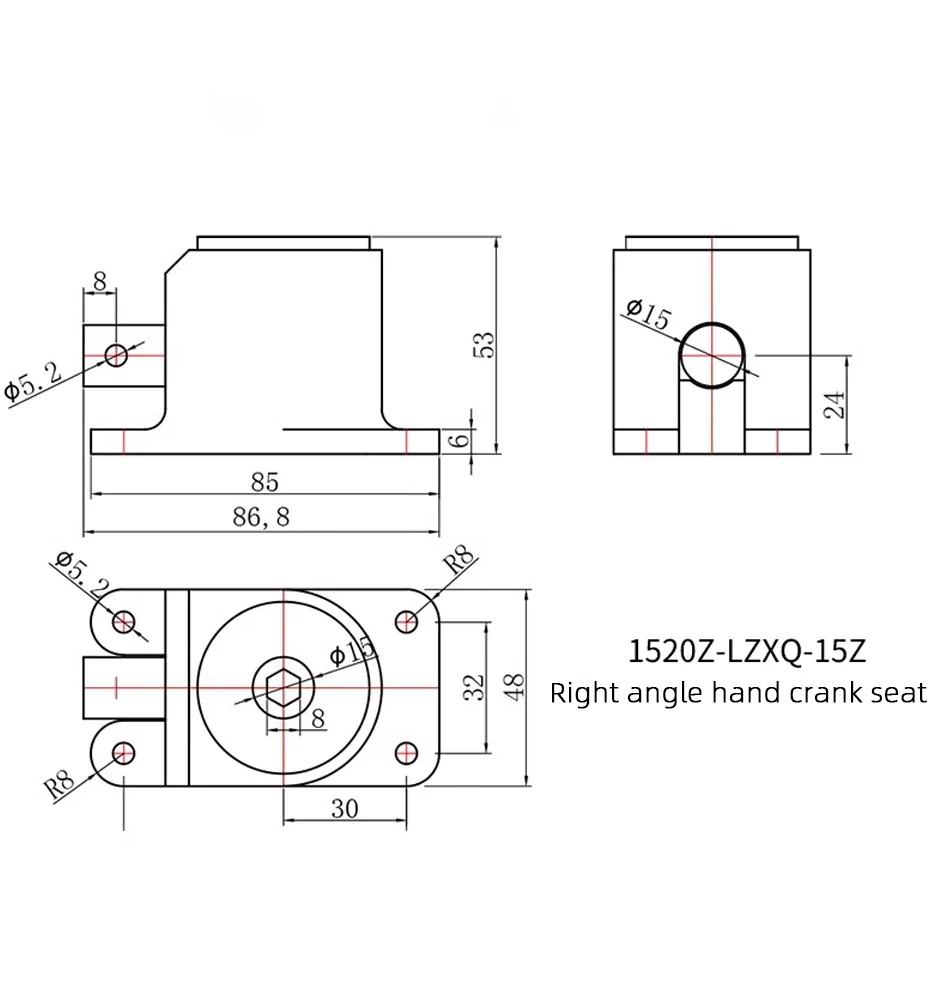 Right Angle Reversing Gearbox Small Steering Gear 15 mm Shaft 90 Degree Bevel Gear Ratio 1:1 Bevel Gear