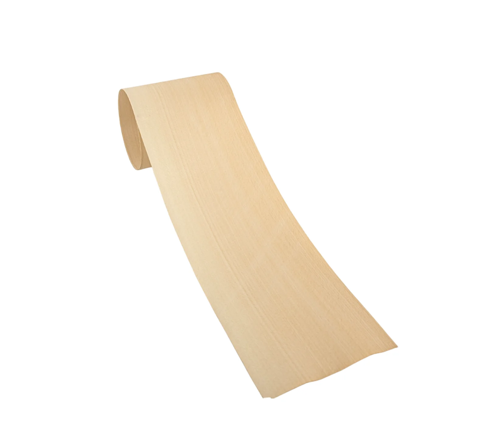 L:2.6meters Width:200mm T:0.5mm Natural White Beech Straight Grain Solid Wood Veneer Sheets Skateboard Furniture Veneer