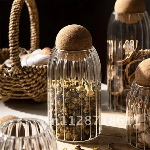 

Tiny Glass Bottle Beans Cereal Food Storage Container Seasoning Spice Apothecary Jars with Lid Candy Dispenser Canister Set