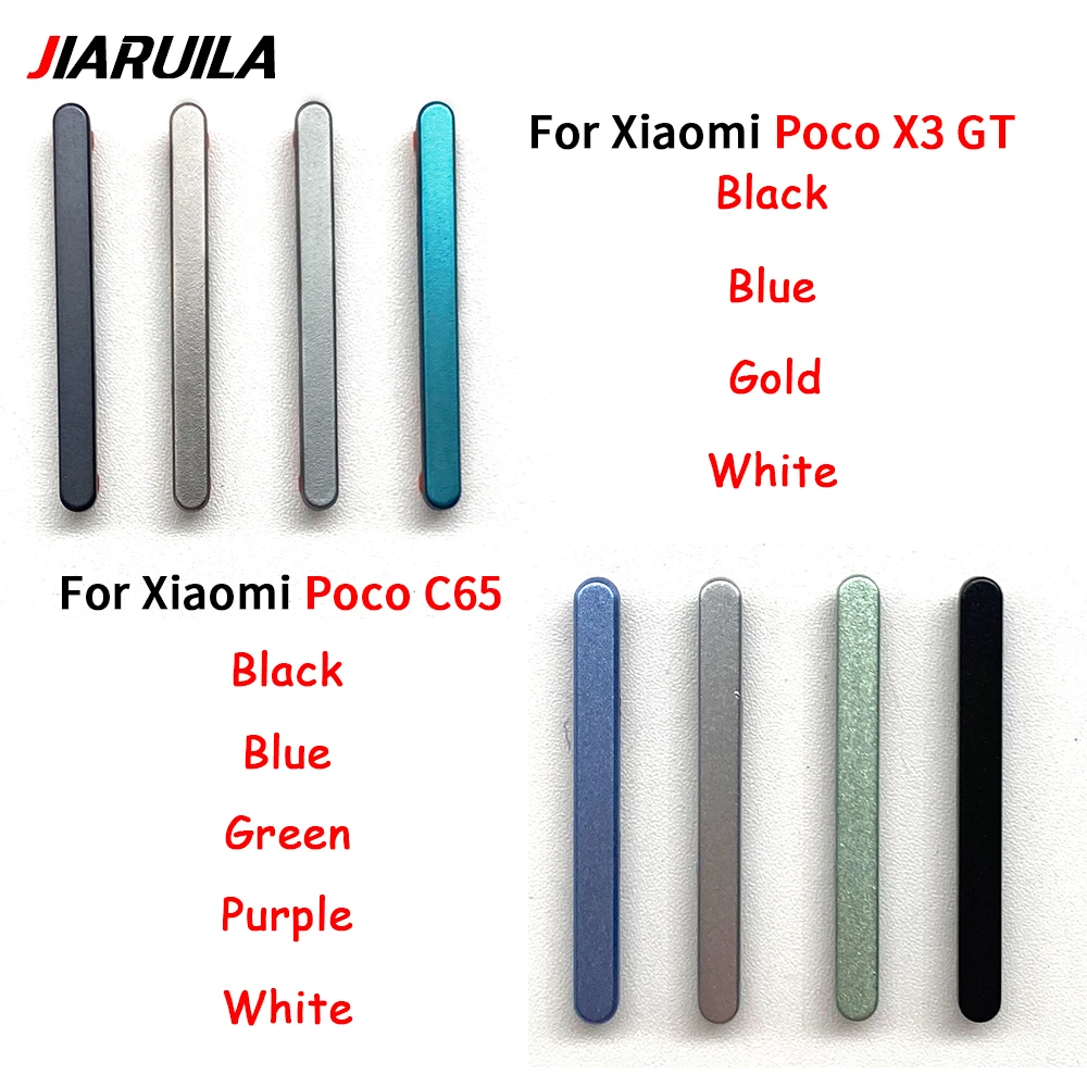 NEW Replacement Volume Power Button Side Key For Xiaomi Poco F3 X3 GT X3 X3 Pro C65 Power Volume Side Button Keys Repair Parts image 6