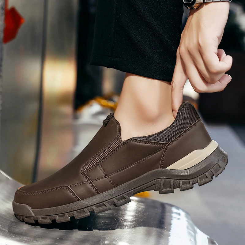 

Кожаная мужская повседневная обувь, черные и коричневые деловые туфли, легкие мужские лоферы, удобная мужская обувь, мокасины, Zapatos