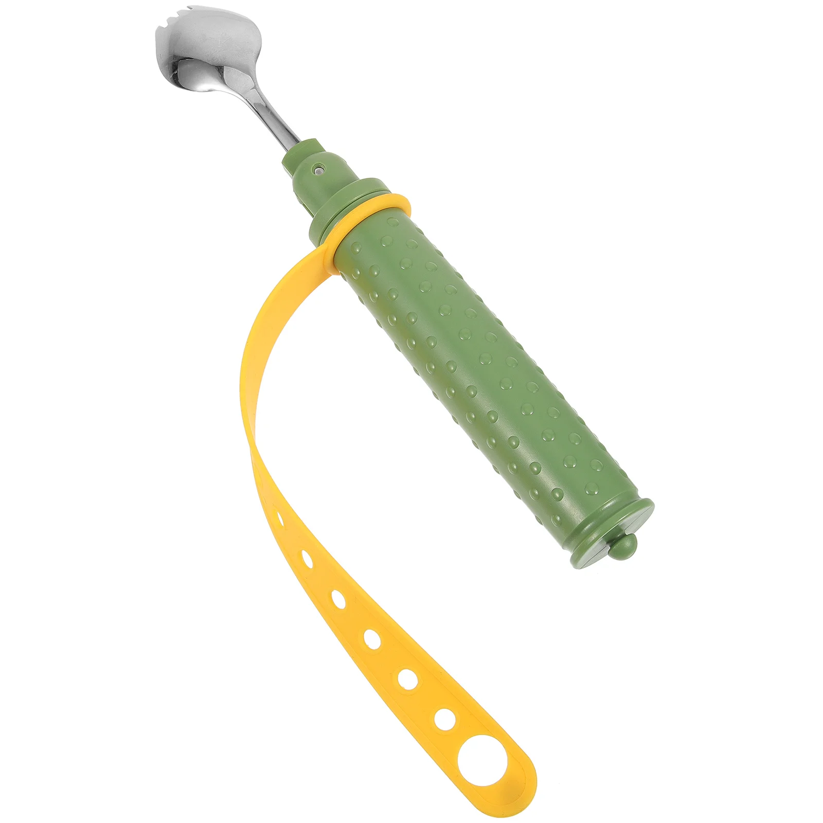 

Адаптивная ложка для реабилитации, регулируемая, прочная, портативная, нескользящая, из нержавеющей стали для пожилых людей