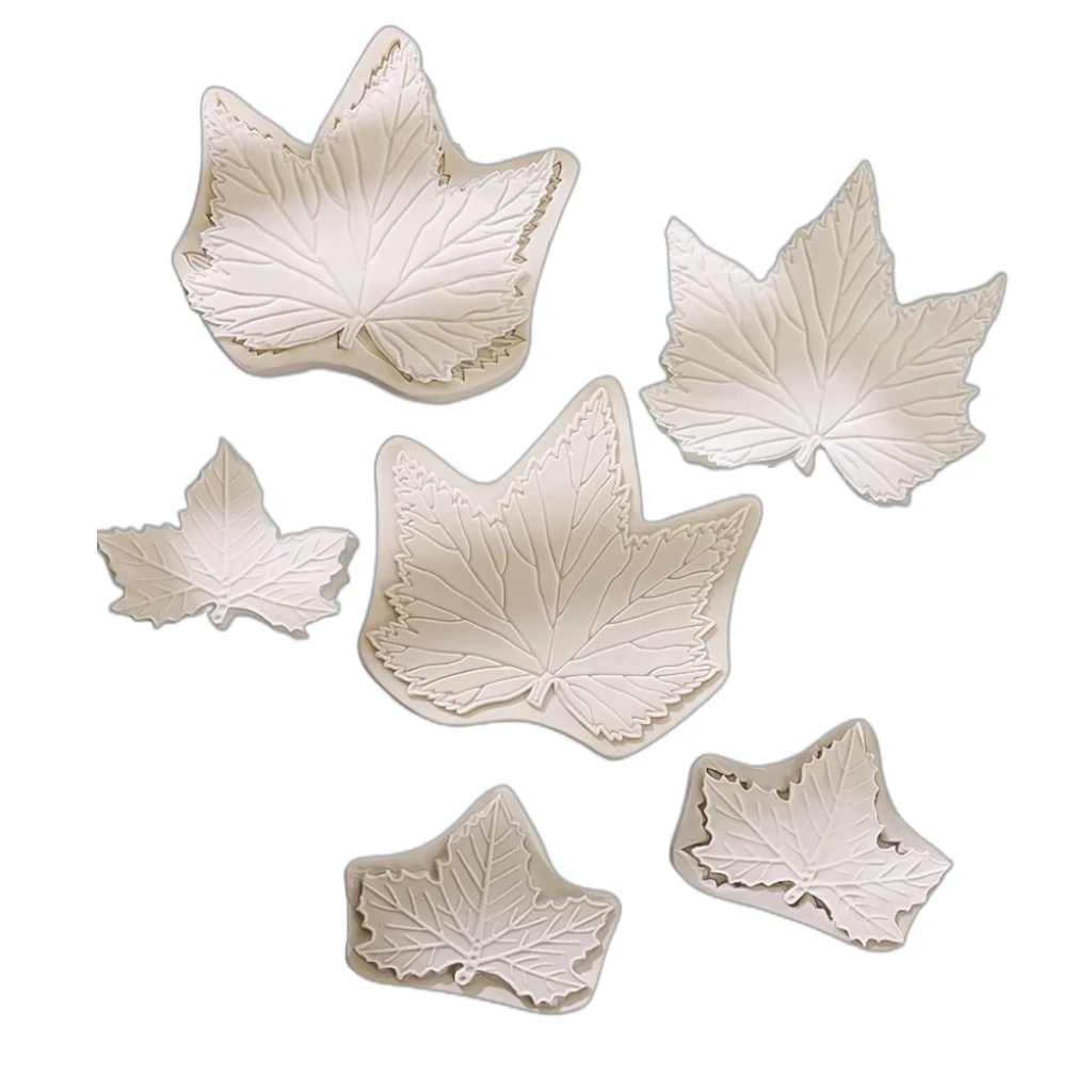 Kinds of Maple Leaves Silica Gel Mold Chocolate Turn Sugar Baking Cake Mold Gypsum DIY Decorative Ornaments