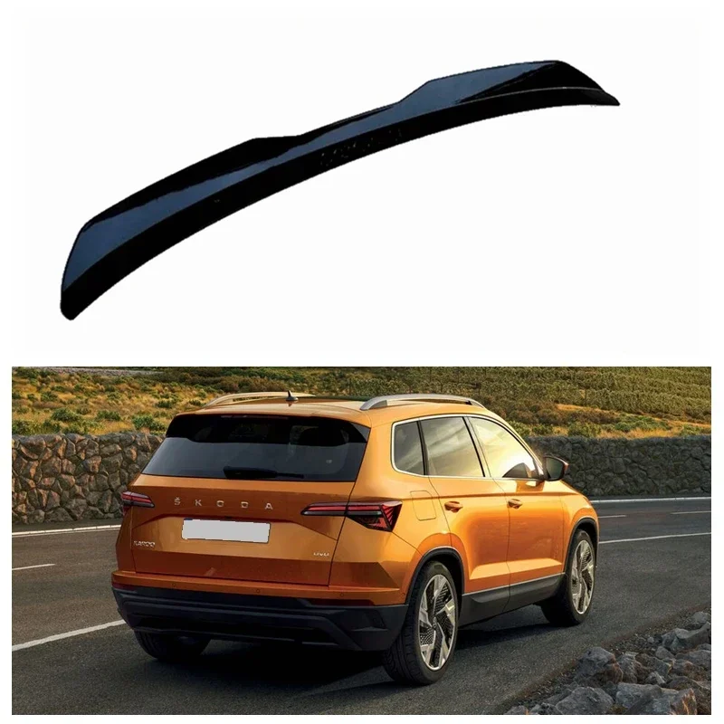 Rear Roof Lip Spoiler For Skoda Karoq 2017 - 2020   Gloss Black Accessories Body Kit ABS Plastic Car  Wing