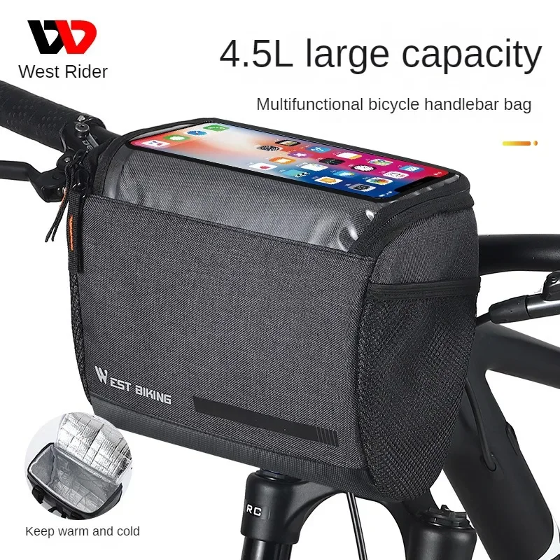 

West Rider Bicycle Bag Scooter Head Bag Cool Folding Handlebar Bag Balance Bike Faucet Bag Cycling Bag Equipment