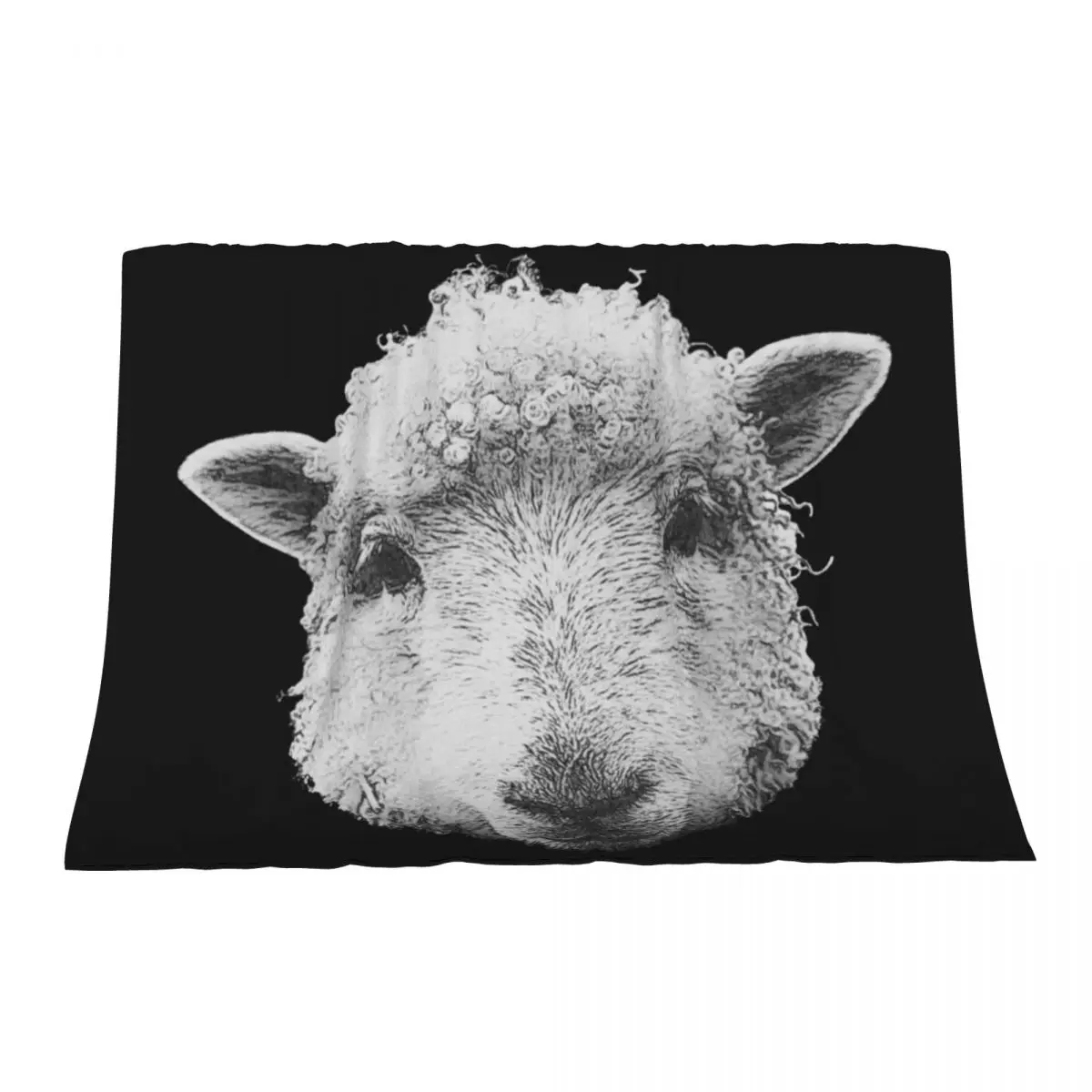 

Schafkopf canvas optics, great sheep t-shirts, sheep design girls Throw Blanket Flannel bed plaid Decorative Sofas Hair Blankets