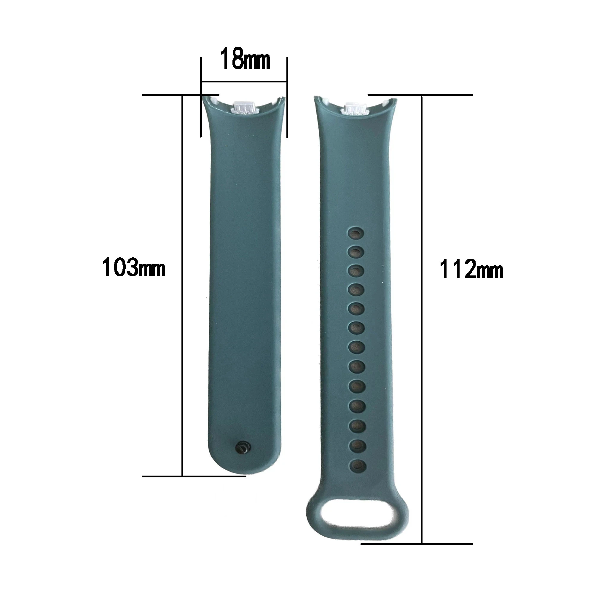 สายซิลิโคนสำหรับ Xiaomi Mi band 8สายรัดข้อมือกีฬาพร้อมสแน็ปโลหะเลื่อนรื้อสำหรับสายรัดข้อมือ Xiaomi band 8 NFC