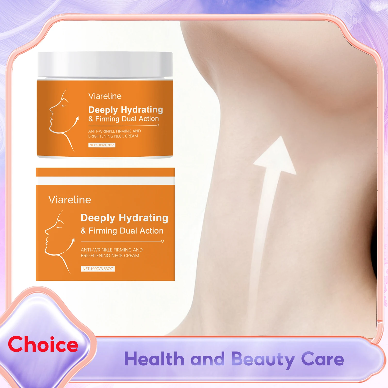 

Neck Creams for Tightening Firming Eliminate Fine Line Collagen Moisturizer Reducing Sagging Skin Nicotinamide Neck Care Product