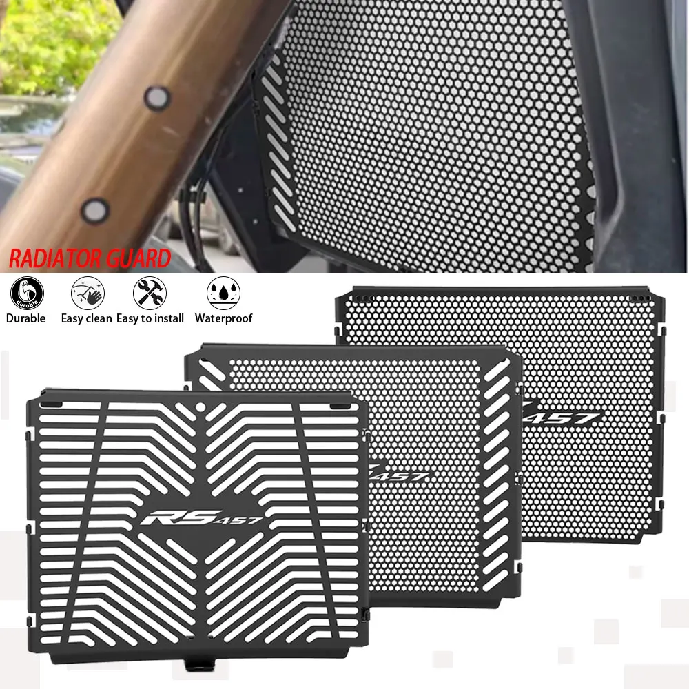 New Motorcycle Accessories CNC Aluminum Radiator Grille Guard Cover Protector Protection For Aprilia RS 457 RS457 2024 2025 2026