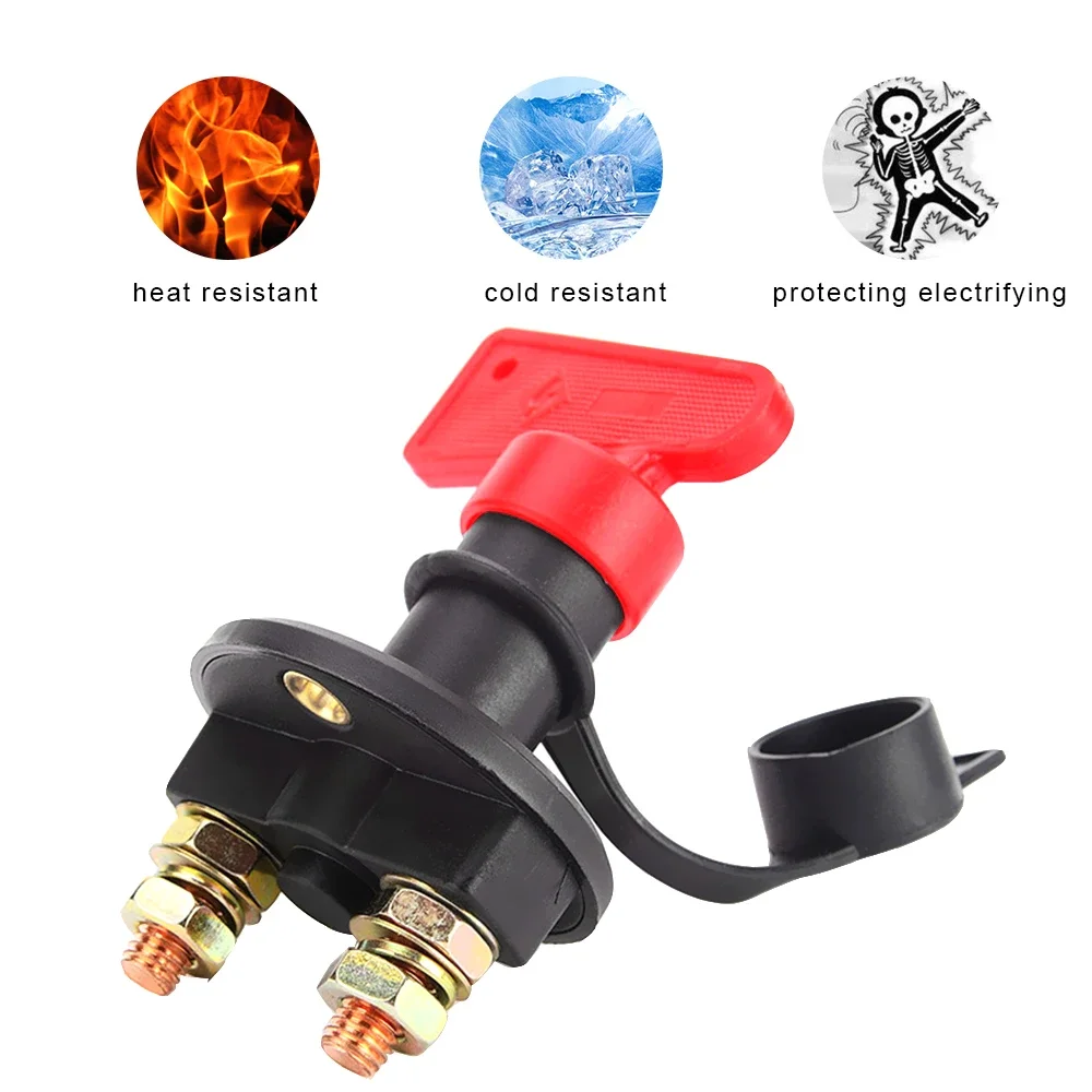1pc Removable Keys Car Battery Disconnect Switch Car Accessories For Truck Boat Marine ATV Cut Off Kill Switch Power Isolator