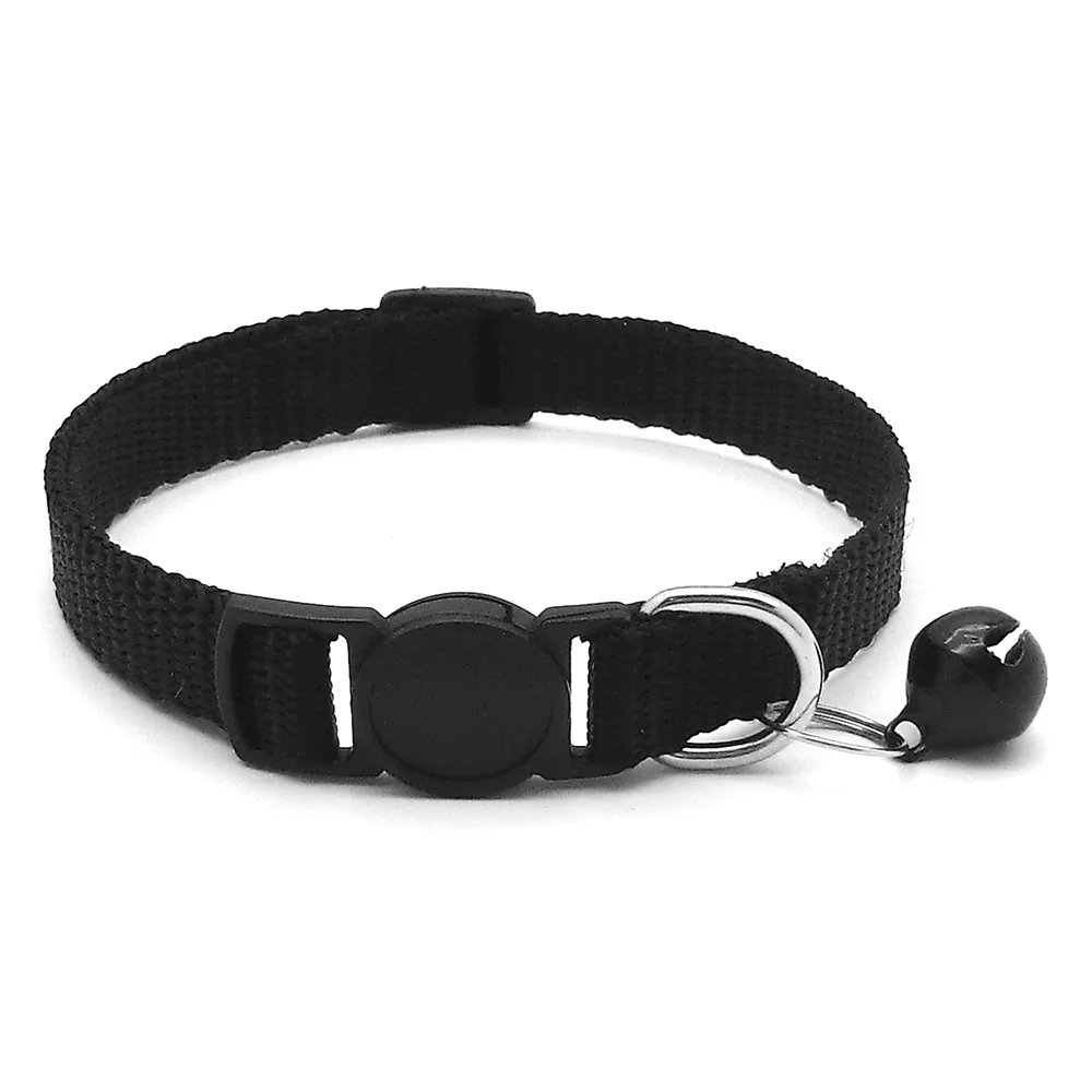 Großhandel 24Pcs Sicherheit Casual Einfarbig Neck Strap Mode Gehen Außerhalb Haustier Katze Hund Kragen Mit Glocke Zarte – Detail 17