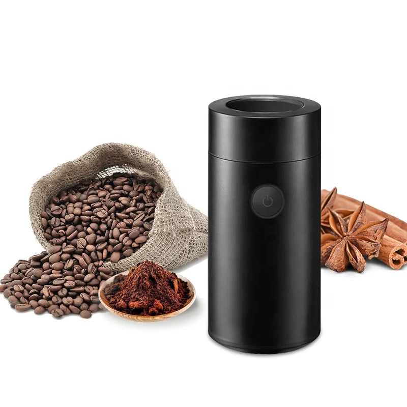 

Stainless steel small electric double cup coffee grinder home office wholesale