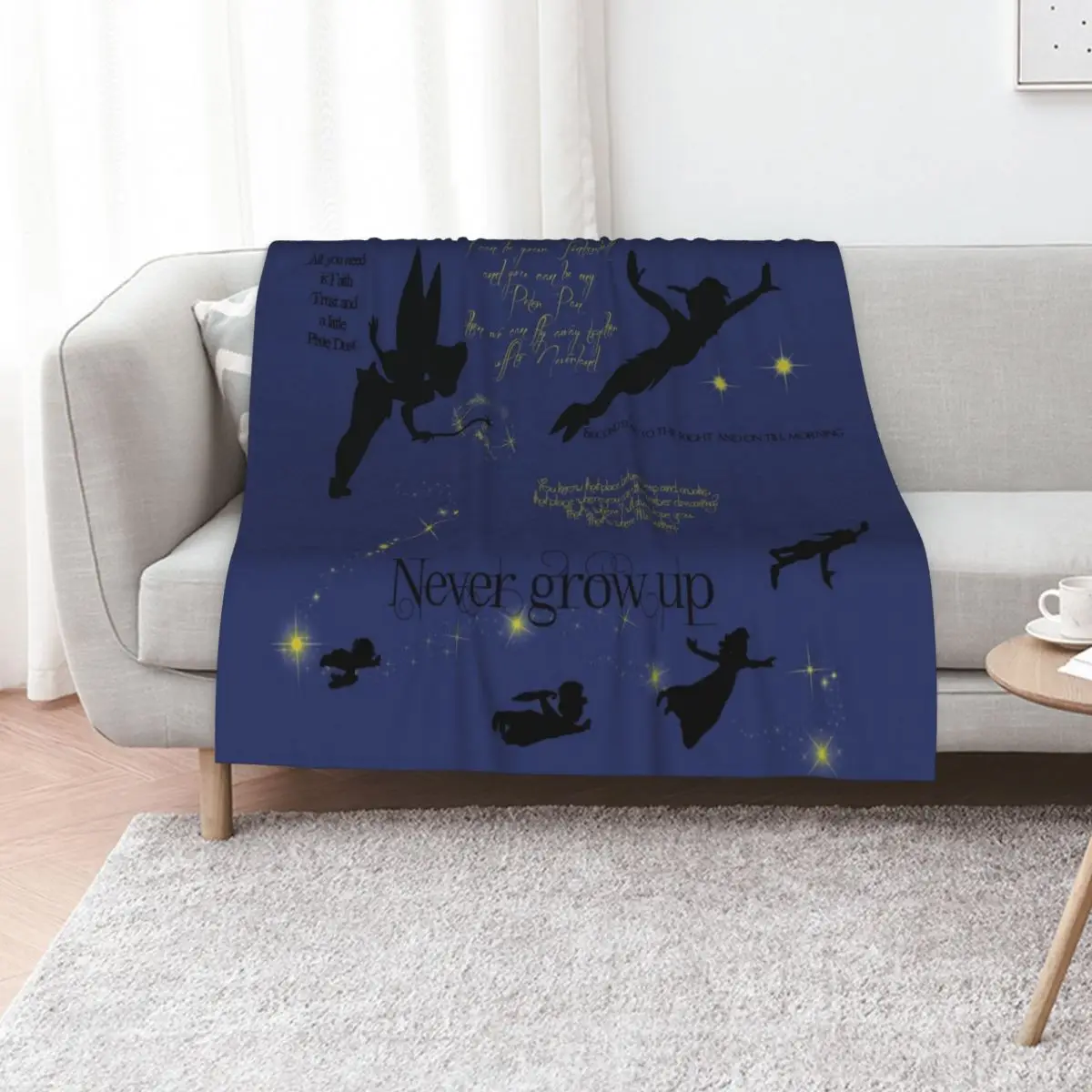 Neverland Throw Blanket Cute Plaid decorative Soft Beds for winter Moving Cute Blankets