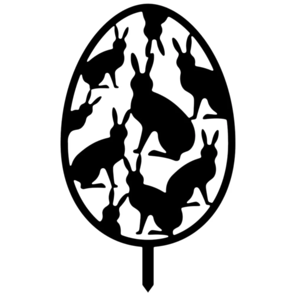 

Easter Egg Yard Sign Stake Acrylic Lightweight Lawn Ornament Garden Decoration Outdoor Spring Party Favor Courtyard Decor