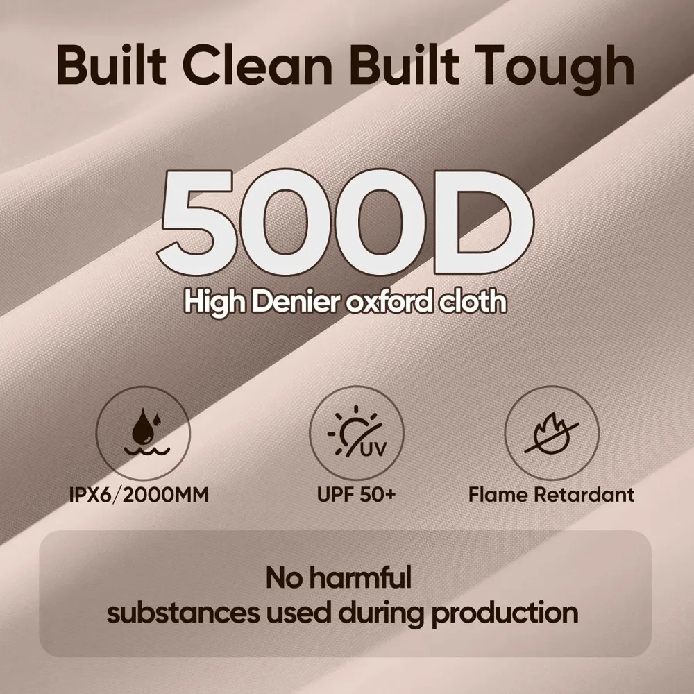 เต็นท์กันสาดพับได้ขนาด 10x20 ฟุต แข็งแรงทนทาน เกรดเชิงพาณิชย์ พร้อมกระเป๋าล้อสำหรับใช้งานกลางแจ้ง ชายหาด งานปาร์ตี้ ตลาด 50