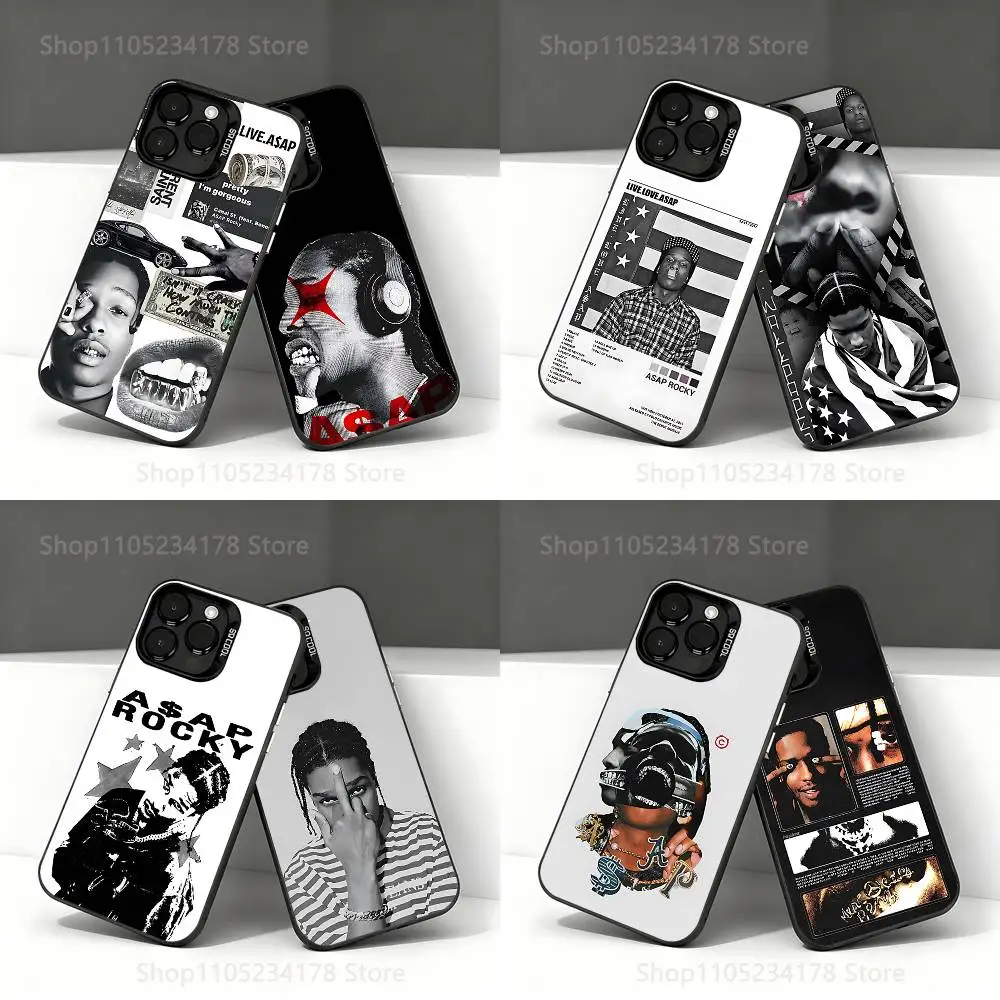 

A-ASAP Rocky Rapper cool Phone Case For iPhone 17,16,15,14,13,12,11,Pro,Max,Plus,E,Air,Mini Black Tpu IMD Cover