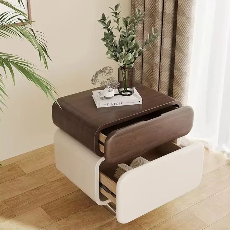 Small apartment, Italian bedside table wooden, bedroom locker