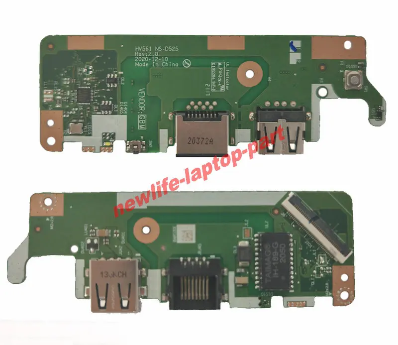 

Original For Lenovo V15 G2 ALC 82KD Power Button USB LAN Board HV561 NS-D525 Tested Free Shipping