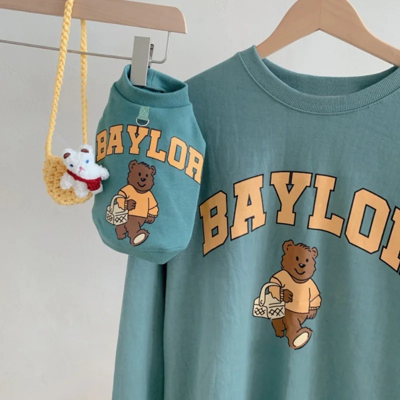 Luxuriöse Hundehoodies für kleine Hunde, Hundesweatshirt mit Bärenmuster, Frühlingskleidung für Welpen, weiche, warme Katzenhoodies, Yorkshire-Pullover für Haustiere. – Detail 7