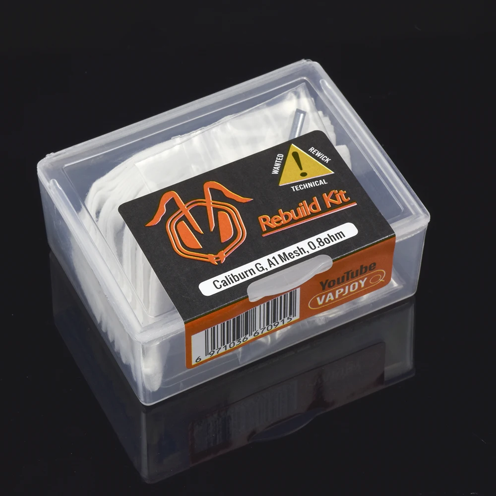 VAPJOY Wiederaufbau RBK Caliburn-G Ersatz Baumwolle Spule 0,8 ohm Mesh Kopf Verdampfer für KOKO Prime Patrone Pod System vape Kit