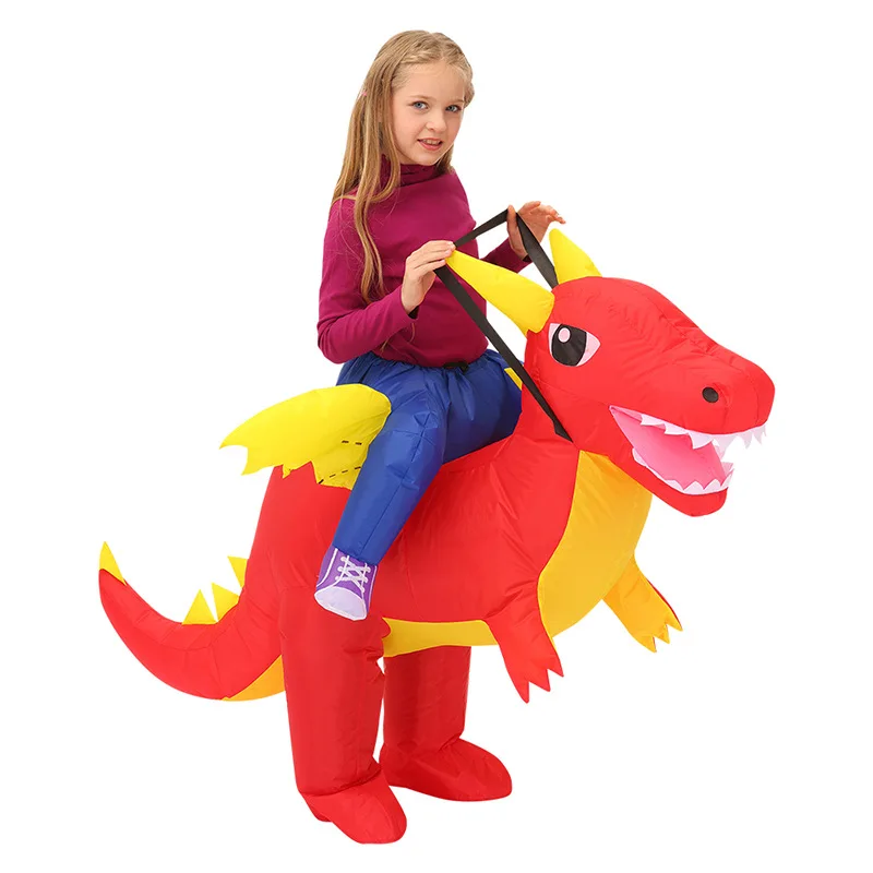 Dieren Opblaasbaar Kostuum Kids Halloween Grappige Pop Kostuum Dinosaurus Kostuum Easter Bunny Kostuum Voor Jongens Meisjes