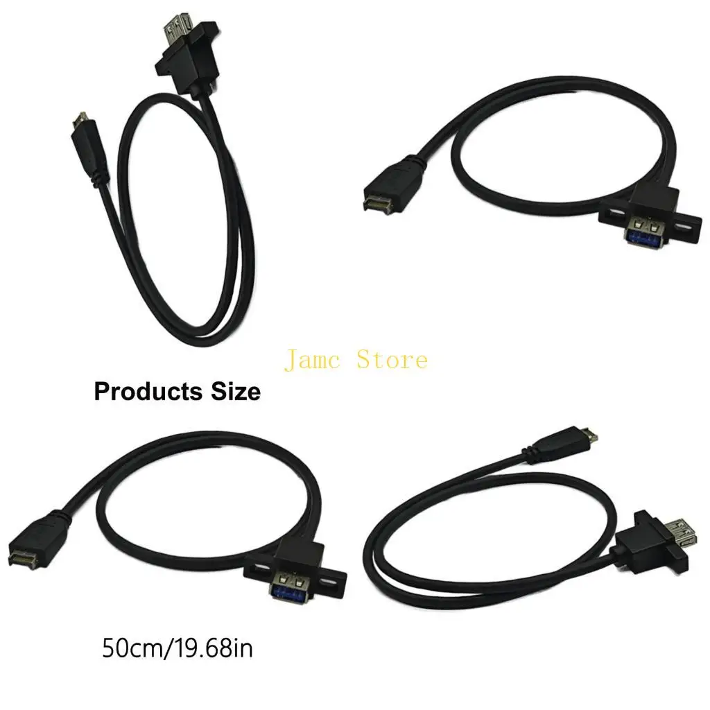 

LX0B 50CM 20-контактный удлинительный кабель TypeE к USB 3.2 Gen 2 для быстрого обмена данными