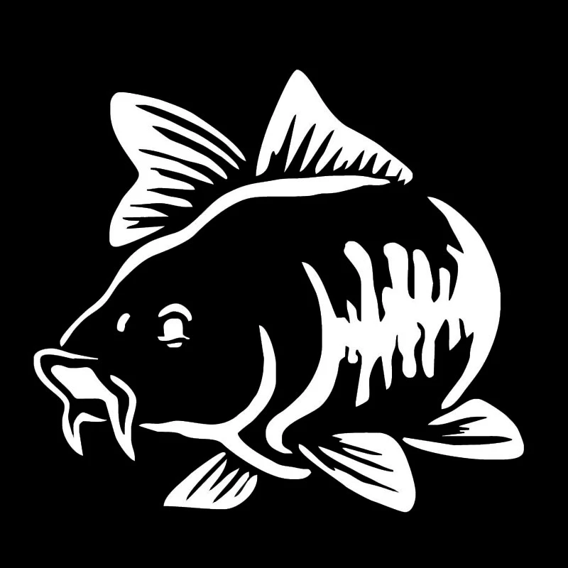 Y330A# Car Sticker Fashion Fun Carp Fish Animal Car Decoration Accessories Sticker Waterproof Cover Scratch