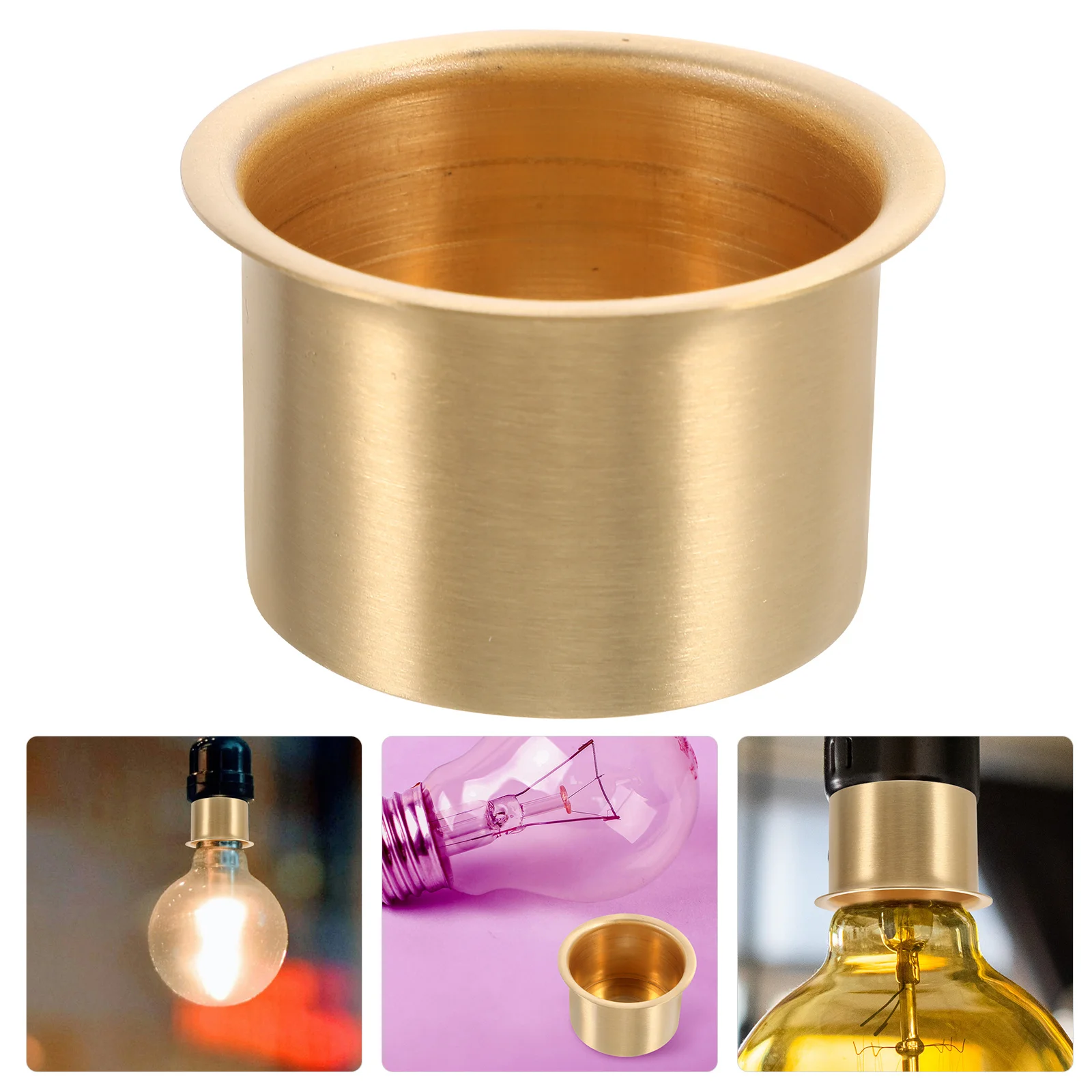 E27 مصباح نهائي قاعدة النحاس الجدول مصباح حامل كوب لأضواء قلادة تركيبات الإضاءة الزخرفية أجزاء Finials للمصابيح #6