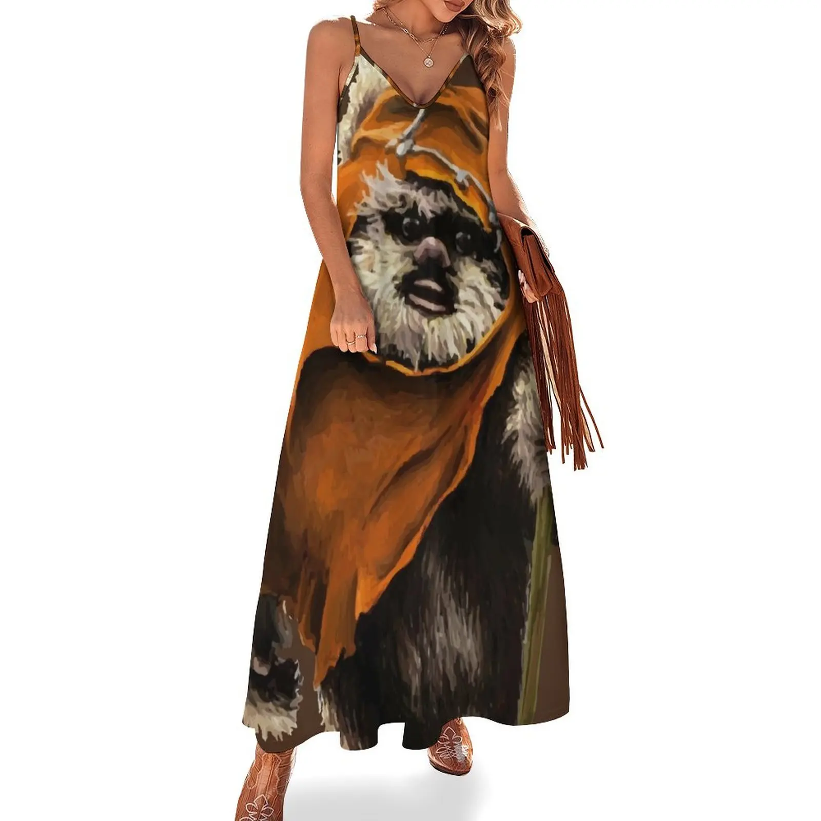 

Ewok #2 Sleeveless Long Dress Woman clothing women's clothing trend 2025 Dress