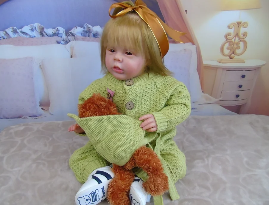 

EGO 22Inches Sherry Toddle Girl Rooted Hair Already Painted Completed Handcraft