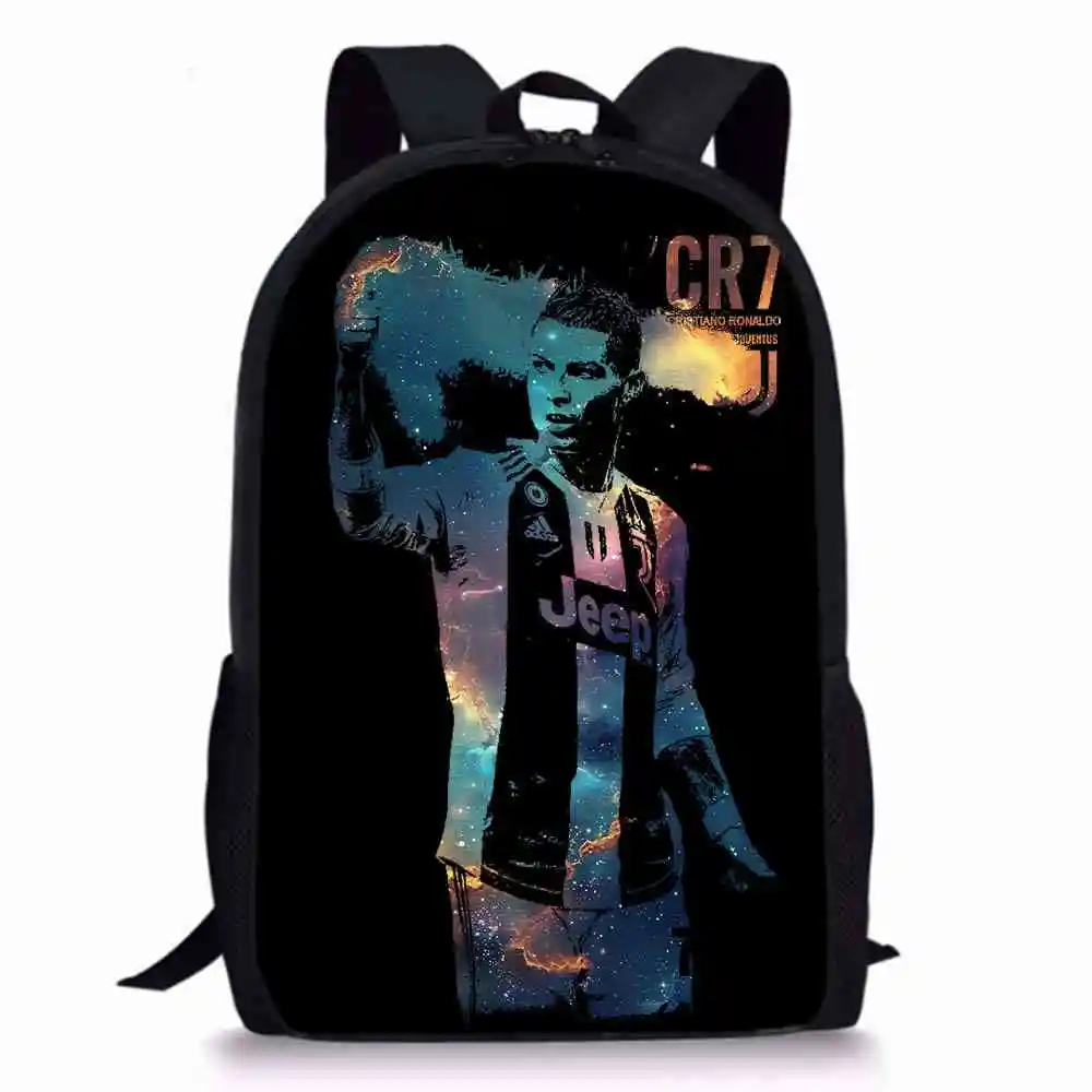 

Football World schoolbag for youngster RONALDO backpack students Boys Girls bag United States Small soccer