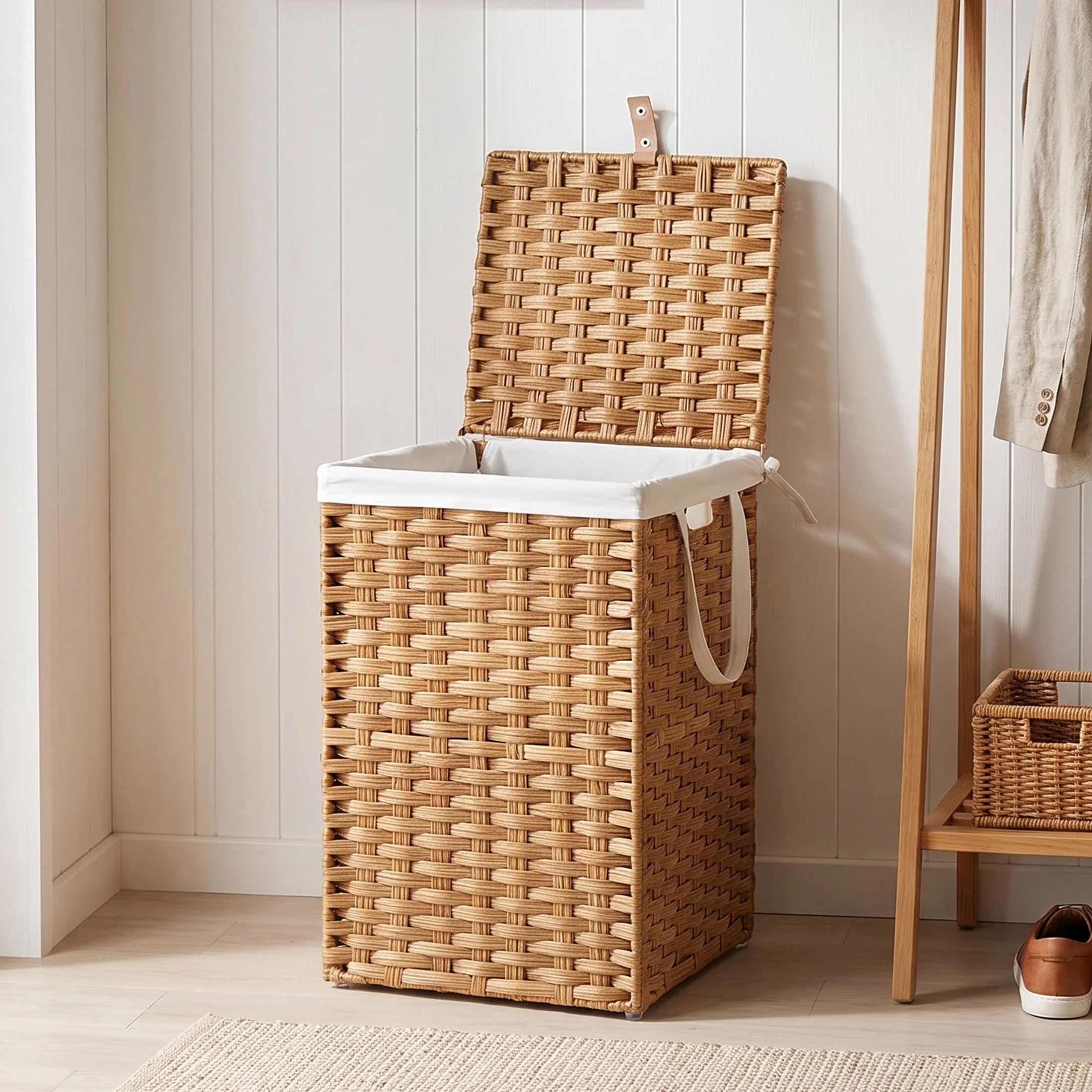 MCQ 65L Laundry Basket with Li - đánh giá và giá Rattan Plant Basket