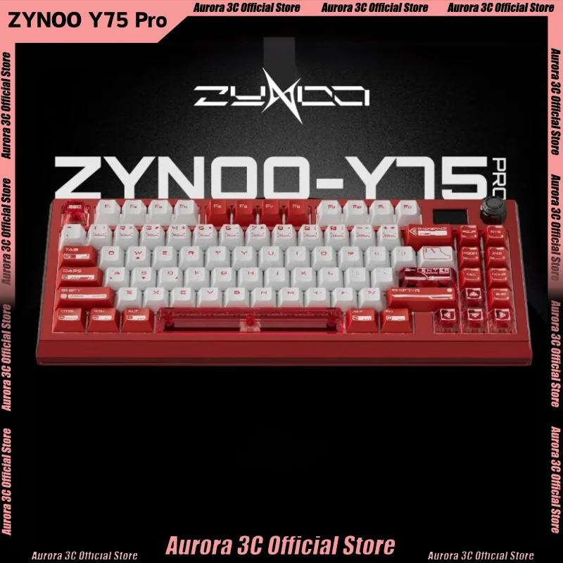 ZYNOO Y75 Pro Magnetic Switch Mechanical Keyboard Wired Gaming Keyboard 0.01RT 8000Hz Custom Aluminium Keyboard PC Accessories