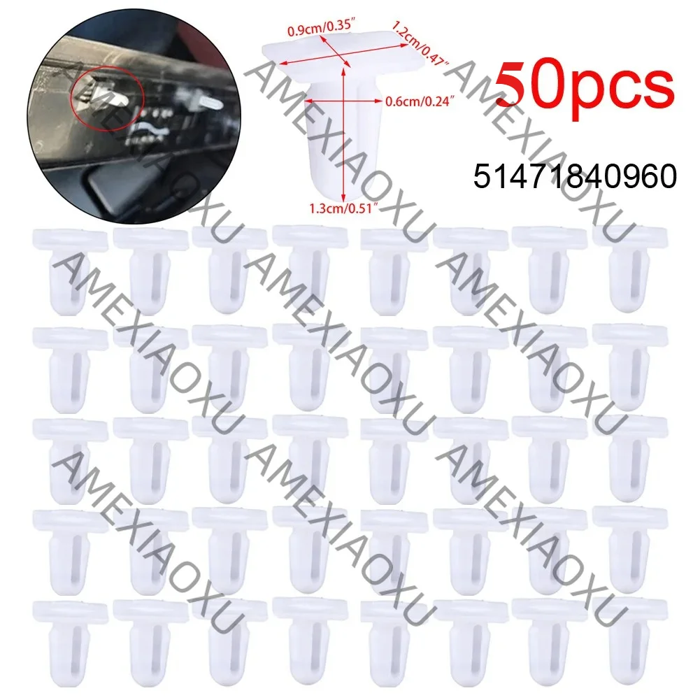 Door Sill Covering Trim Clips Fasteners for BMW 51471840960 E30 E31 E32 E34 E36 E38 E39 E46 Z3 M3 M5 3 5 7 8 Series AMEXIAOXU