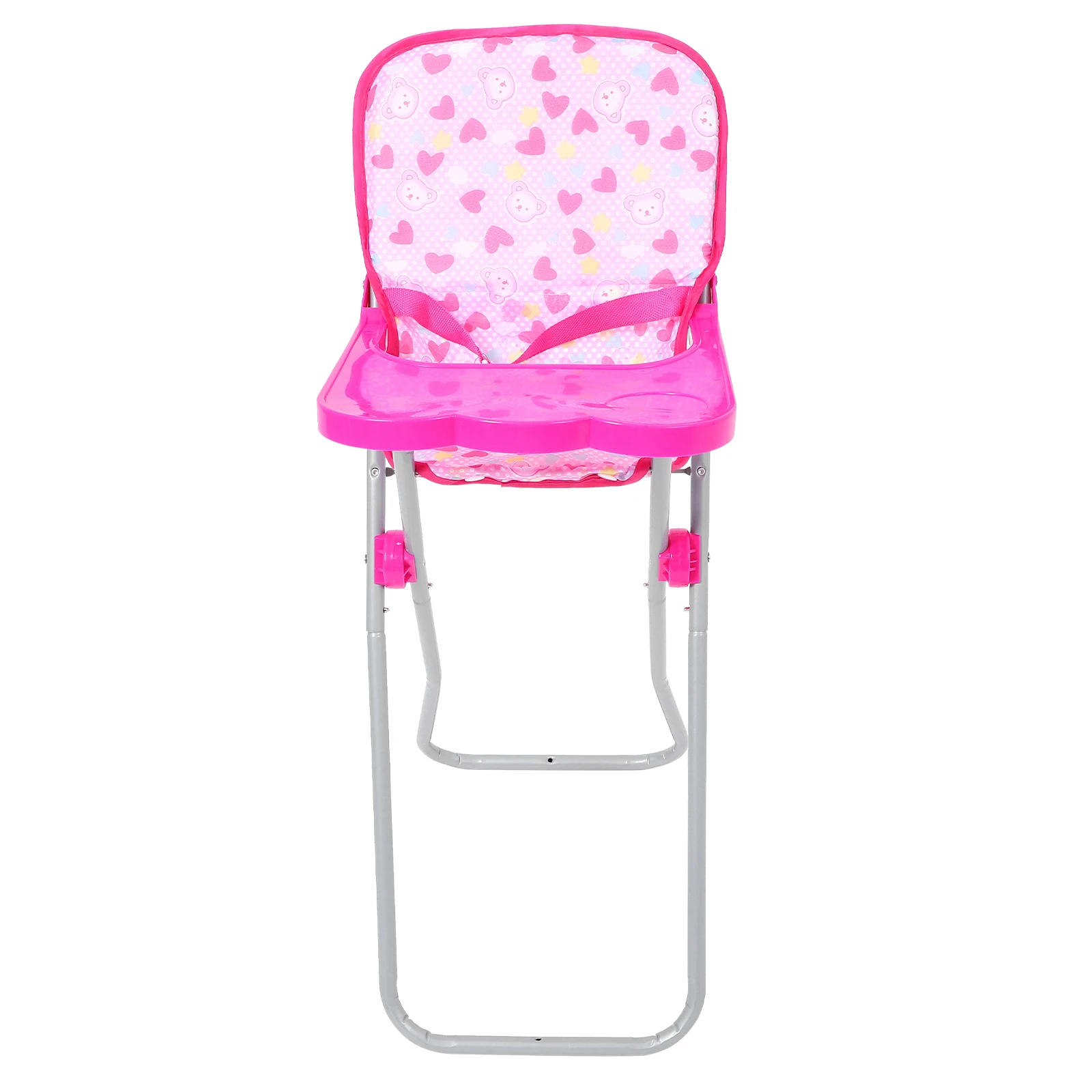 Silla alta para bebé, juguetes de comedor, trona simulada para muñecas, accesorios para casa de juegos, cosas rosa para niños