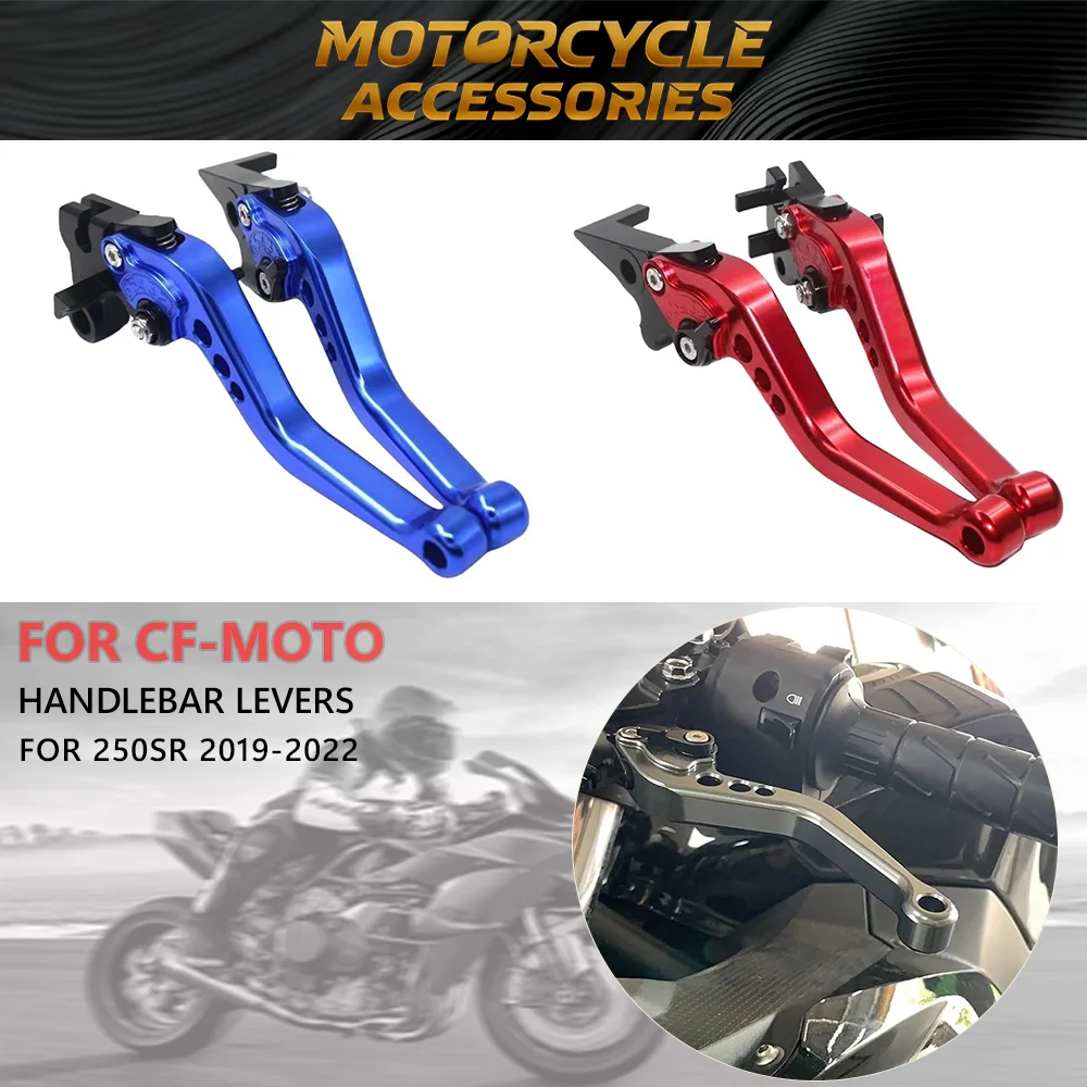 

250SR 250 SR CNC Short Adjustable Brake Clutch Levers + Handlebar FOR CF-MOTO 250SR 2019-2022 Motorcycles Motorcycle accessories